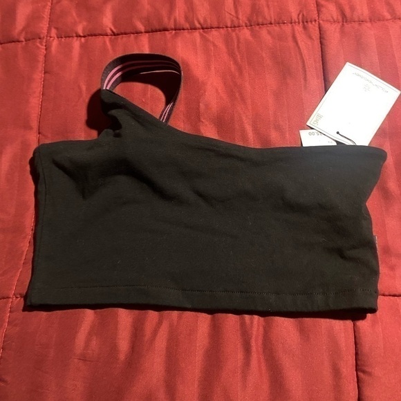 WOMEN'S SIKSILK TAPE ONE SHOULDER CROP TOP - Picture 2 of 2